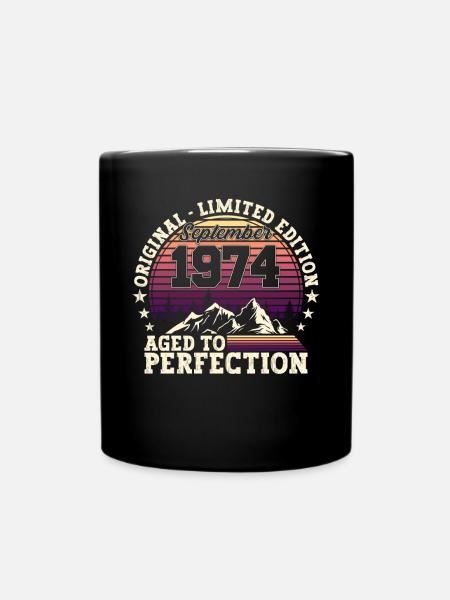 Original Septembre 1974 48e anniversaire cadeau - Mug uni - noir