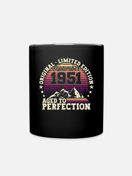 Original Septembre 1951 71st Birthday Gift - Mug uni - noir