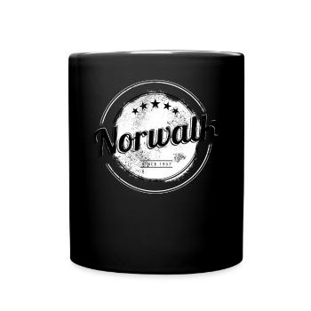 Norwalk California 1957 Adventure -Hiking Town - Full Colour Mug - black - Front
