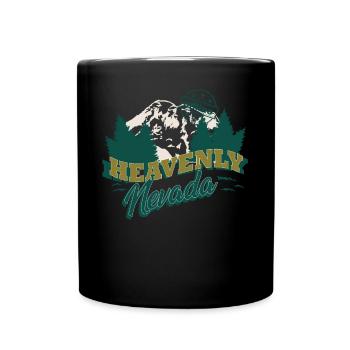 Himmlisches Nevada-Forscher Wanderungs-Gebirgs - Tasse einfarbig - Schwarz - Vorne