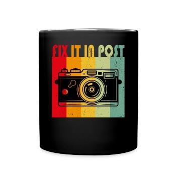 Corrigez-le dans Post Camera Blogger Photographer - Mug uni - noir - Devant