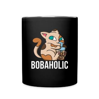 Bobaholic Chemise Cadeau Chat - Mug uni - noir - Devant