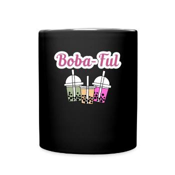 Boba-Ful Shirt Boba Bubble Tea Gift - Full Colour Mug - black - Front