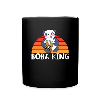 Boba Kind Panda Bär Shirt Geschenk - Tasse einfarbig - Schwarz - Vorne
