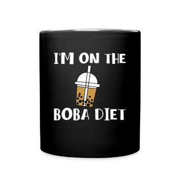 Dans le cadeau de chemise On The Boba Diet - Mug uni - noir - Devant