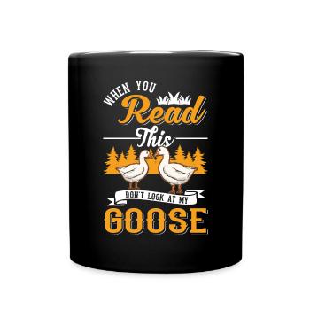 Geese Gift Goose lovers Goose breeders - Full Colour Mug - black - Front