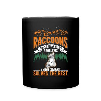 Raton laveur Cadeau Raton laveur - Mug uni - noir - Devant