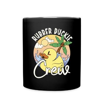 Rubber Duck Rubber Duckie Crew - Tasse einfarbig - Schwarz - Vorne