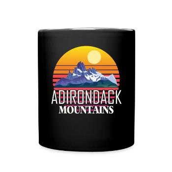 Parc national des montagnes Adirondack Camping Randonnée États-Unis - Mug uni - noir - Devant
