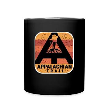 Bergkette Appalachian Trail Wandern Wanderweg - Tasse einfarbig - Schwarz - Vorne