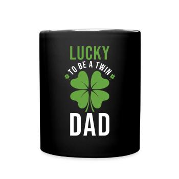 Papa Jumeaux Bonheur - Mug uni - noir - Devant