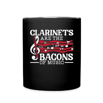 Les clarinettes sont le bacon du musicien de musique - Mug uni - noir - Devant
