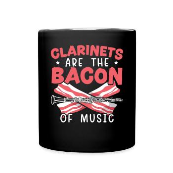 Les clarinettes sont le bacon du musicien de musique - Mug uni - noir - Devant