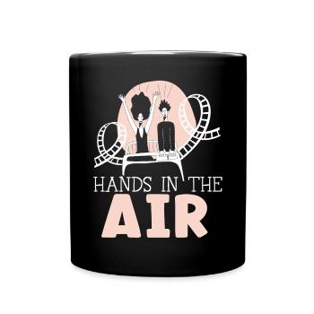 Hands In The Air Roller Coaster Rollercoaster - Full Colour Mug - black - Front
