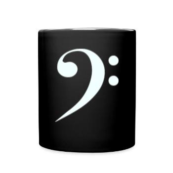 Bass Key - Full Colour Mug - black - Front