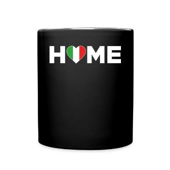 Italie Accueil Italie Drapeau Italie Amour - Mug uni - noir - Devant