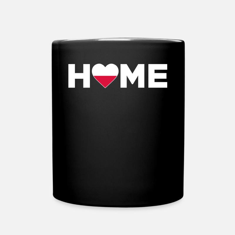 Polen Heimat Polen Flagge Polen Liebe - Tasse einfarbig - Schwarz