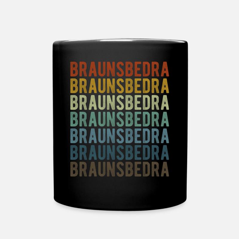 Braunsbedra Stadt Retro Vintage - Tasse einfarbig - Schwarz