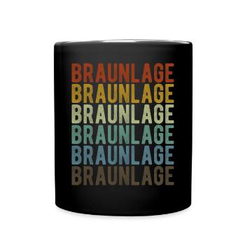 Braunlage Stadt Retro Vintage - Tasse einfarbig - Schwarz - Vorne
