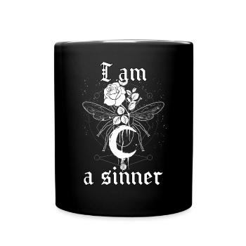 Okkult Goth Gothic Punk Grunge - Tasse einfarbig - Schwarz - Vorne