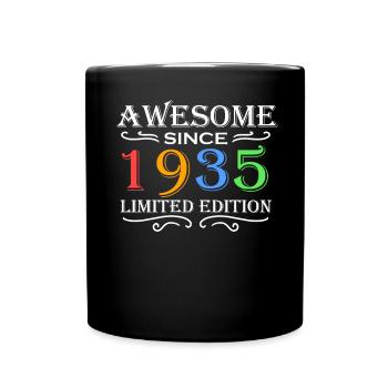 1935 - Born 1935 - Fantastic since 1935 - Full Colour Mug - black - Front