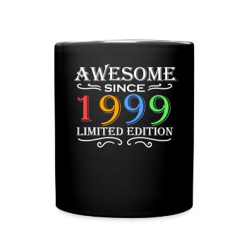 1999 - Jahrgang 1999 - Fantastisch seit 1999 - Tasse einfarbig - Schwarz - Vorne