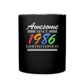 1986 - Born 1986 - Fantastic since 1986 - Full Colour Mug - black - Front