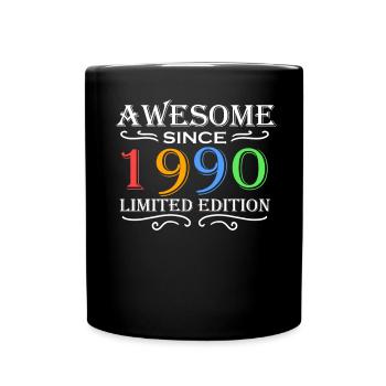 1990 - Né en 1990 - Fantastique depuis 1990 - Mug uni - noir - Devant
