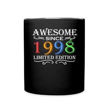 1998 - Jahrgang 1998 - Fantastisch seit 1998 - Tasse einfarbig - Schwarz - Vorne