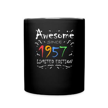 1957 - Born 1957 - Fantastic since 1957 - Full Colour Mug - black - Front