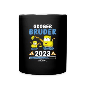 Großer Bruder 2023 - Tasse einfarbig - Schwarz - Vorne