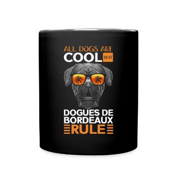 Bordeauxdogge Bordeaux Dogge Hunde Geschenk - Tasse einfarbig - Schwarz - Vorne