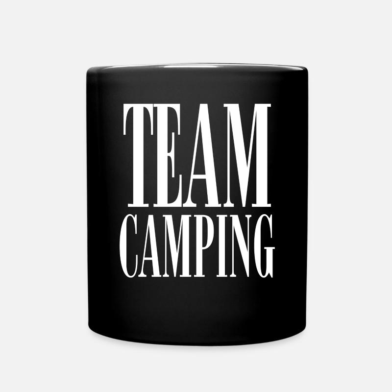 Camping Team Campen Camper - Tasse einfarbig - Schwarz
