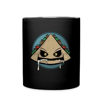 Funny Comic Kebab Kebab Fast Food Snack Fun - Full Colour Mug - black - Front