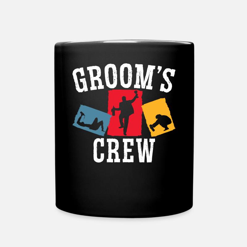 Grooms' Crew Groom Squad Junggesellenabschied Junggesellenabschied - Tasse einfarbig - Schwarz