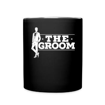 The Groom Stag Night Wedding Bachelor Party - Full Colour Mug - black - Front