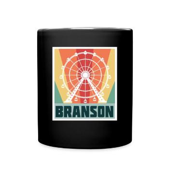 Branson Vacation Missouri Travel Hiking Camping - Full Colour Mug - black - Front