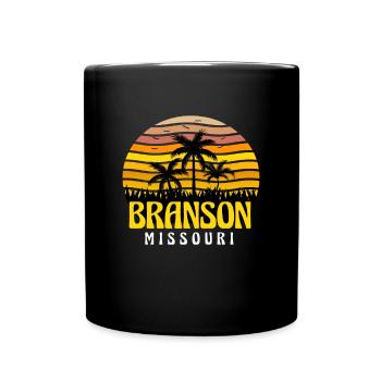 Travel Missouri Vacation in Branson Hiking Camping - Full Colour Mug - black - Front