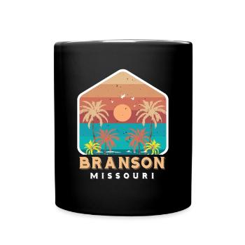 Branson Vacation Missouri Camping Travel Hiking Nat - Full Colour Mug - black - Front