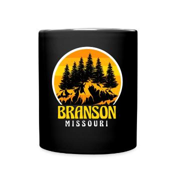 Branson Missouri Riesenrad Reisen Camping Wandern - Tasse einfarbig - Schwarz - Vorne