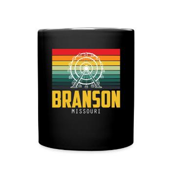Branson Missouri Vacation Camping Travel - Full Colour Mug - black - Front