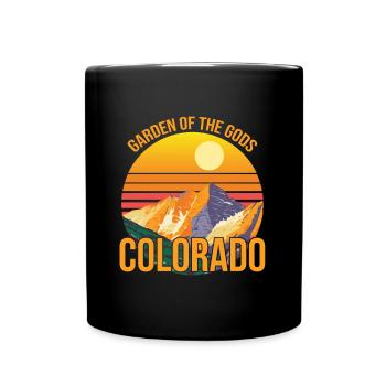 Colorado Garden of the Gods National Park Souvenir - Full Colour Mug - black - Front