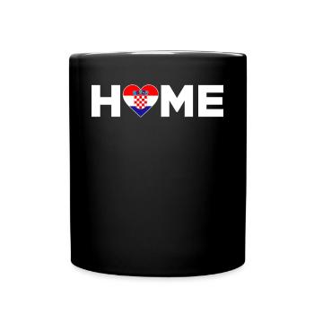 Croatia Home Croatia Flag Croatia Love - Full Colour Mug - black - Front