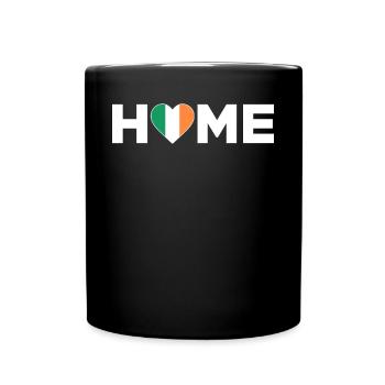 Irland Heimat Irland Flagge Irland Liebe - Tasse einfarbig - Schwarz - Vorne