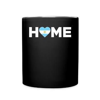 Argentine Accueil Argentine Drapeau Amour - Mug uni - noir - Devant