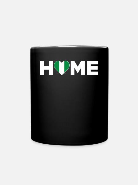 Nigeria Home Nigeria Flag Nigeria Love - Full Colour Mug - black