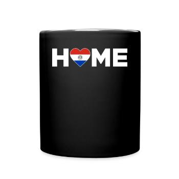 Paraguay Heimat Paraguay Flagge - Tasse einfarbig - Schwarz - Vorne