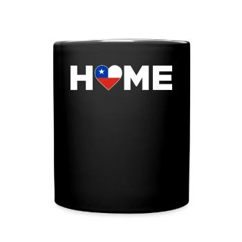 Chile Heimat Chile Flagge Chile Liebe - Tasse einfarbig - Schwarz - Vorne