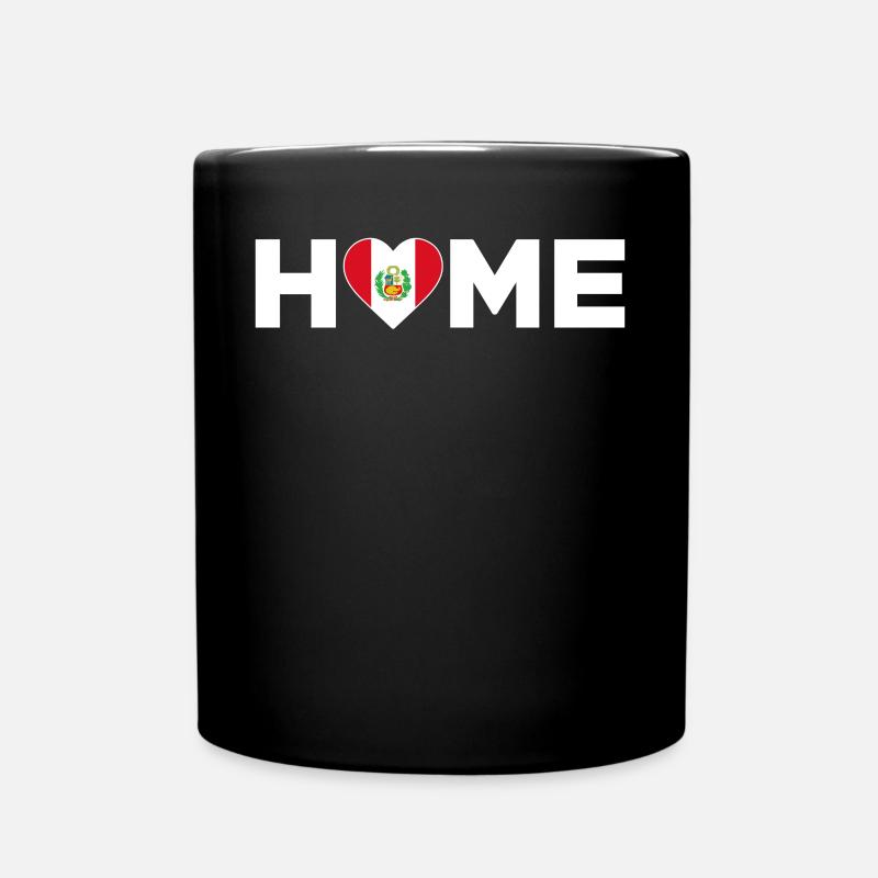 Pérou Accueil Pérou Drapeau Pérou Amour - Mug uni - noir