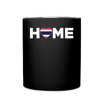 Thailand Heimat Thailand Flagge Thailand Liebe - Tasse einfarbig - Schwarz - Vorne